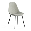 Pemberly Row Performance Velvet Side Chairs (Set of 2) in Silver