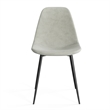 Pemberly Row Performance Velvet Side Chairs (Set of 2) in Silver