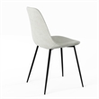 Pemberly Row Performance Velvet Side Chairs (Set of 2) in Silver