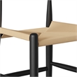 Pemberly Row Papercord Counter Height Stool in Natural and Black