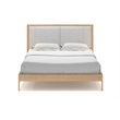 Pemberly Row Modern / Contemporary Wood Queen Size Bed in Light Oak