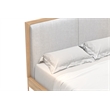 Pemberly Row Modern / Contemporary Wood Queen Size Bed in Light Oak