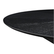 Pemberly Row Modern / Contemporary Wood Round Dining Table in Black