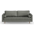 Pemberly Row Modern / Contemporary Vegan Leather Sofa in Slate