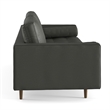 Pemberly Row Modern / Contemporary Vegan Leather Sofa in Slate
