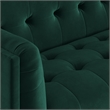 Pemberly Row Mid-Century Contemporary Velvet Sofa in Emerald