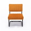 Pemberly Row Modern / Contemporary Velvet Lounge Chair in Brown