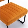 Pemberly Row Modern / Contemporary Velvet Lounge Chair in Brown