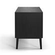 Pemberly Row Modern / Contemporary Wood 2-Drawer Nightstand in Black