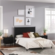 Pemberly Row Modern / Contemporary Wood 2-Drawer Nightstand in Black
