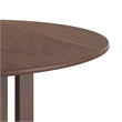 Pemberly Row Modern / Contemporary Wood Round Dining Table in Walnut