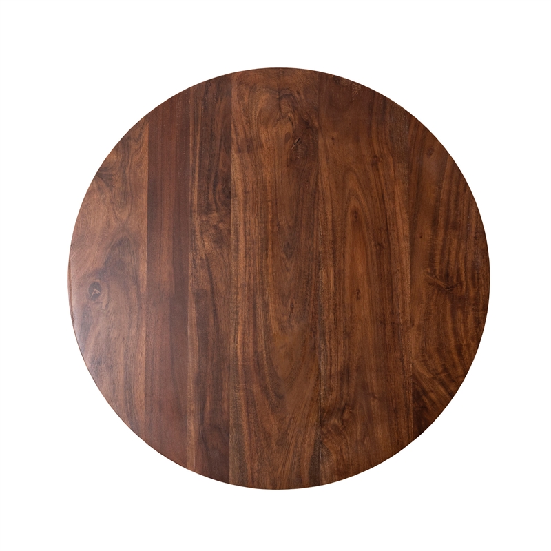 Pemberly Row Modern / Contemporary Solid Wood Side Table in Gold