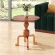 Pemberly Row Modern / Contemporary Solid Wood Side Table in Gold