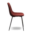Pemberly Row Performance Velvet Side Chairs (Set of 2) in Red