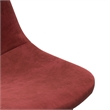 Pemberly Row Performance Velvet Side Chairs (Set of 2) in Red