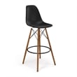 Pemberly Row Bar Height Stools (Set of 2) in Black and Walnut