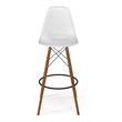 Pemberly Row Bar Height Stools (Set of 2) in White and Walnut