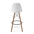 Pemberly Row Bar Height Stools (Set of 2) in White and Walnut