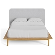 Pemberly Row Mid-Century Contemporary Full Size Bed in Natural