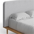 Pemberly Row Mid-Century Contemporary Full Size Bed in Natural
