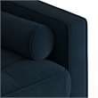Pemberly Row Contemporary Performance Velvet Arm Chair in Blue