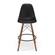 Pemberly Row Counter Height Stools (Set of 2) in Black and Walnut
