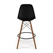 Pemberly Row Counter Height Stools (Set of 2) in Black and Walnut