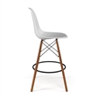 Pemberly Row Counter Height Stools (Set of 2) in White and Walnut