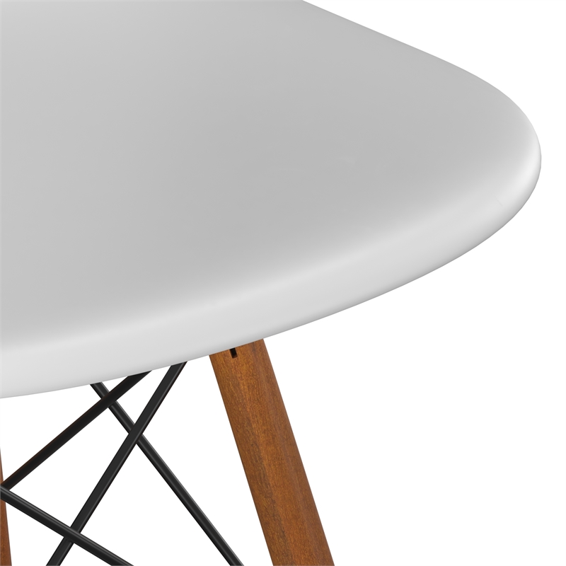 Pemberly Row Counter Height Stools (Set of 2) in White and Walnut