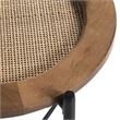 Pemberly Row Modern Circle Mid-Century Modern Side Table in Walnut