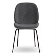 Pemberly Row Modern Fabric Side Chair (Set of 2) in White and Gray