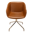 Pemberly Row Modern / Contemporary Vegan Leather Armchair in Tan