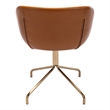 Pemberly Row Modern / Contemporary Vegan Leather Armchair in Tan
