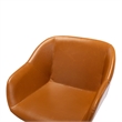 Pemberly Row Modern / Contemporary Vegan Leather Armchair in Tan