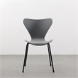 Pemberly Row Contemporary Plastic Side Chair (Set of 2) in Gray