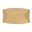Pemberly Row Mid-Century Contemporary Wood Dining Table in Oak