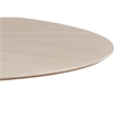 Pemberly Row Contemporary Wood Oval Dining Table in Light Oak