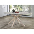 Pemberly Row Contemporary Wood Oval Dining Table in Light Oak
