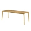 Pemberly Row Contemporary Wood 78.75 inch Dining Table in Oak