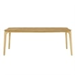 Pemberly Row Contemporary Wood 78.75 inch Dining Table in Oak