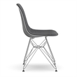 Pemberly Row Contemporary Fabric Side Chairs (Set of 2) in Gray