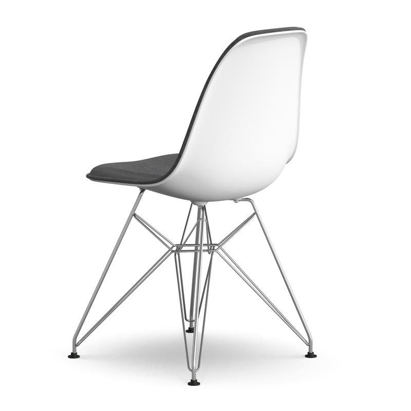 Pemberly Row Contemporary Fabric Side Chairs (Set of 2) in Gray