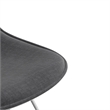 Pemberly Row Contemporary Fabric Side Chairs (Set of 2) in Gray