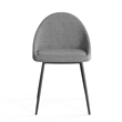 Pemberly Row Contemporary Boucle Side Chairs (Set of 2) in Gray