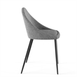 Pemberly Row Contemporary Boucle Side Chairs (Set of 2) in Gray