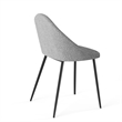 Pemberly Row Contemporary Boucle Side Chairs (Set of 2) in Gray