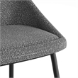 Pemberly Row Contemporary Boucle Side Chairs (Set of 2) in Gray