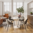 Pemberly Row Contemporary Boucle Side Chairs (Set of 2) in Gray