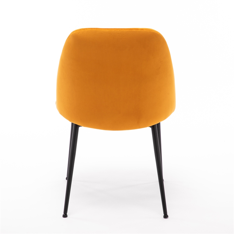 Pemberly Row Contemporary Side Chair (Set of 2) in Light Brown