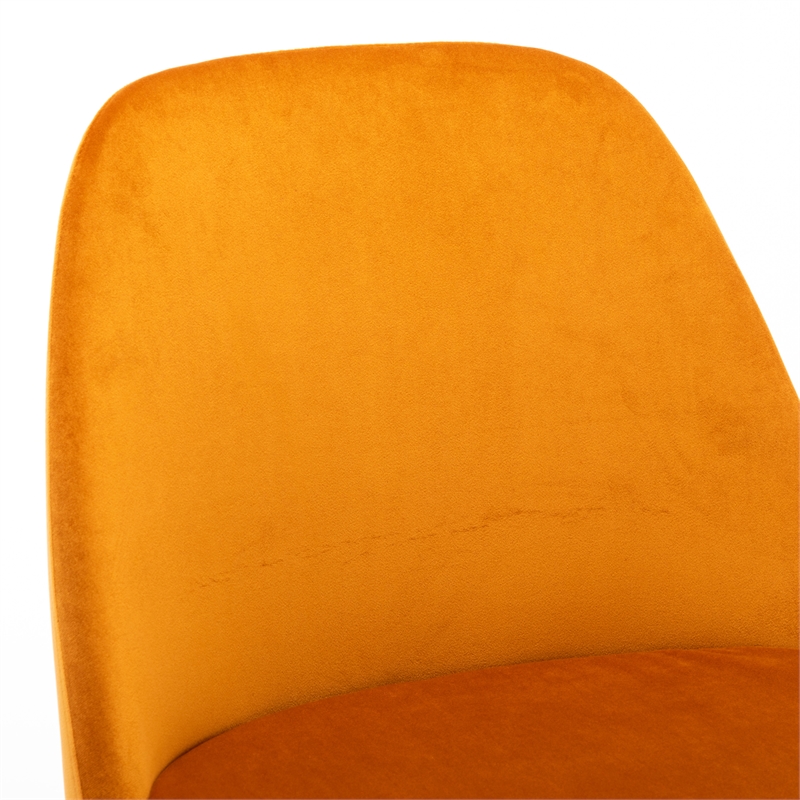 Pemberly Row Contemporary Side Chair (Set of 2) in Light Brown
